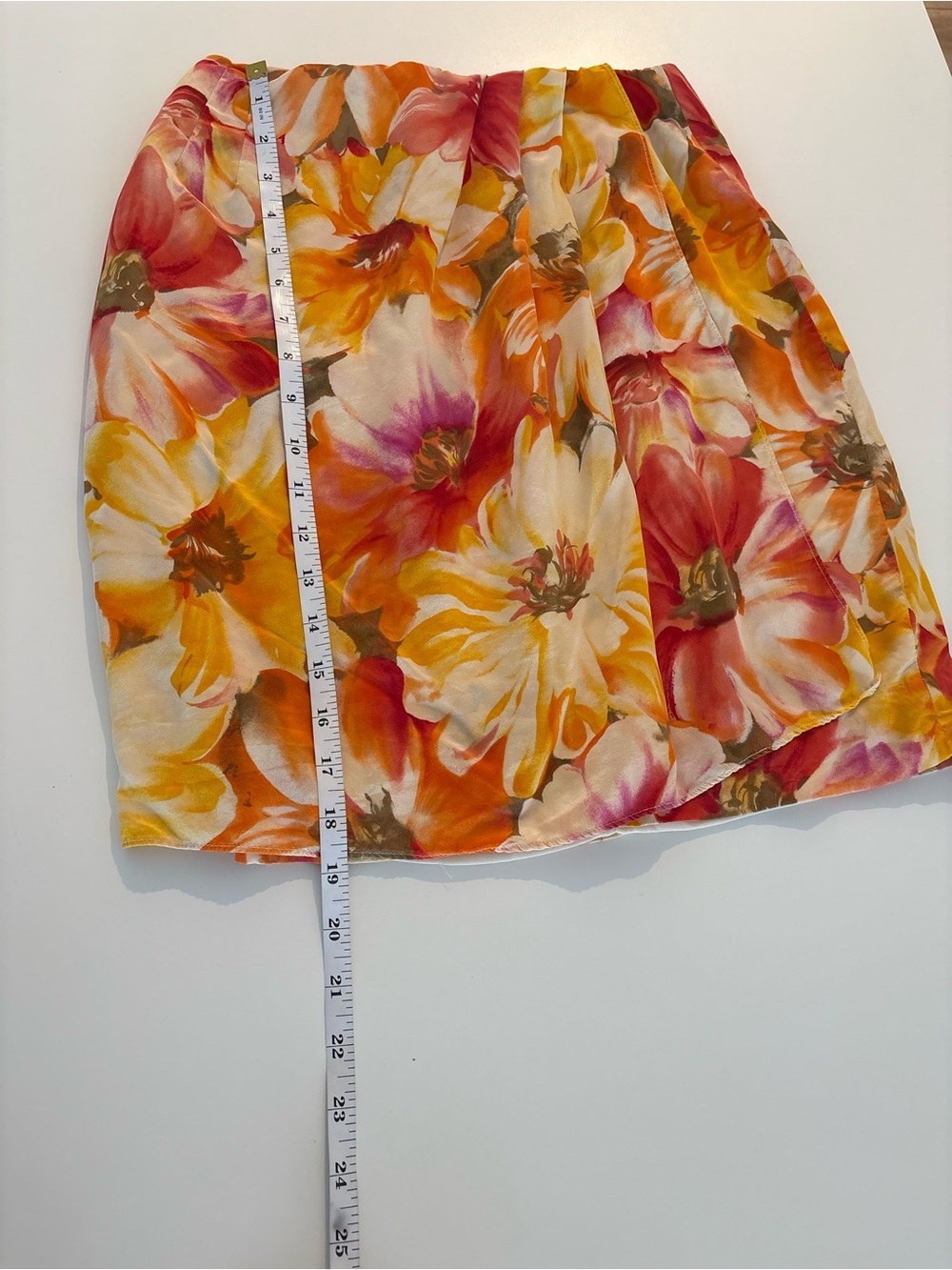 Vintage Liz Claiborne Collection 100% Silk Floral Wrap Midi Skirt | Y2K - Picture 5 of 7